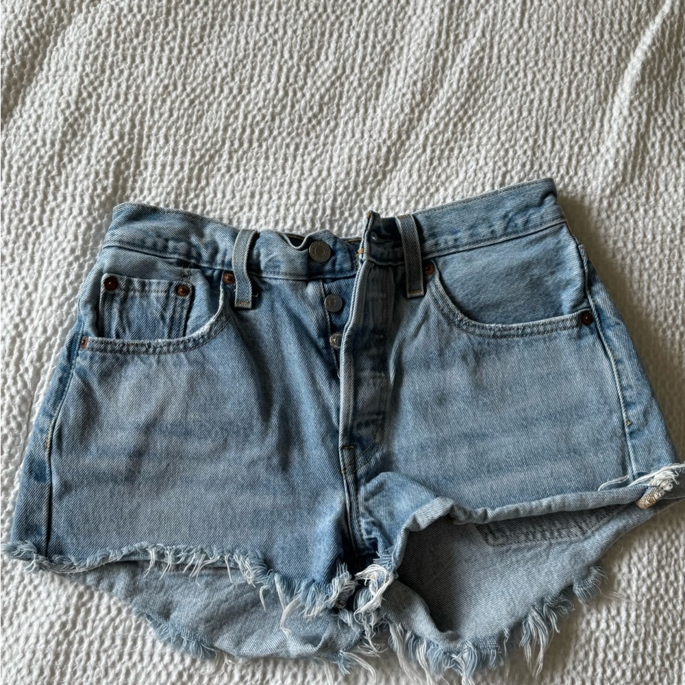 Levi's Light Blue Jean Shorts